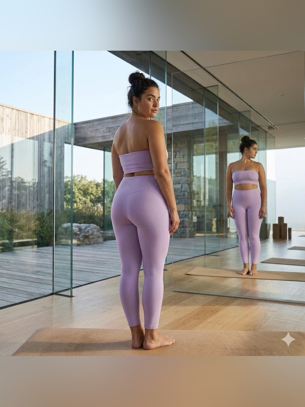 Athleta Lilac Ultra High Rise Elation Tights - Size M
